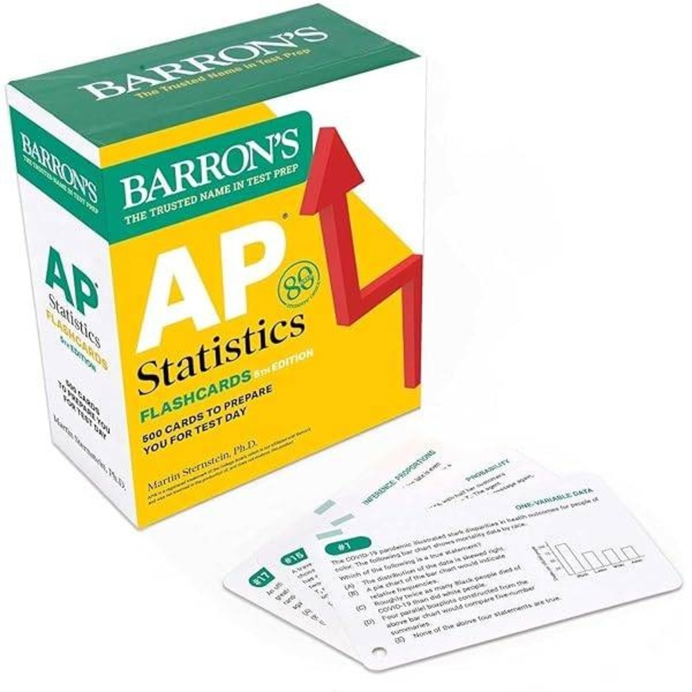 Barron's AP Statistics Flashcards‎ 5th Edition 500 Cards Martin Sternstein PhD